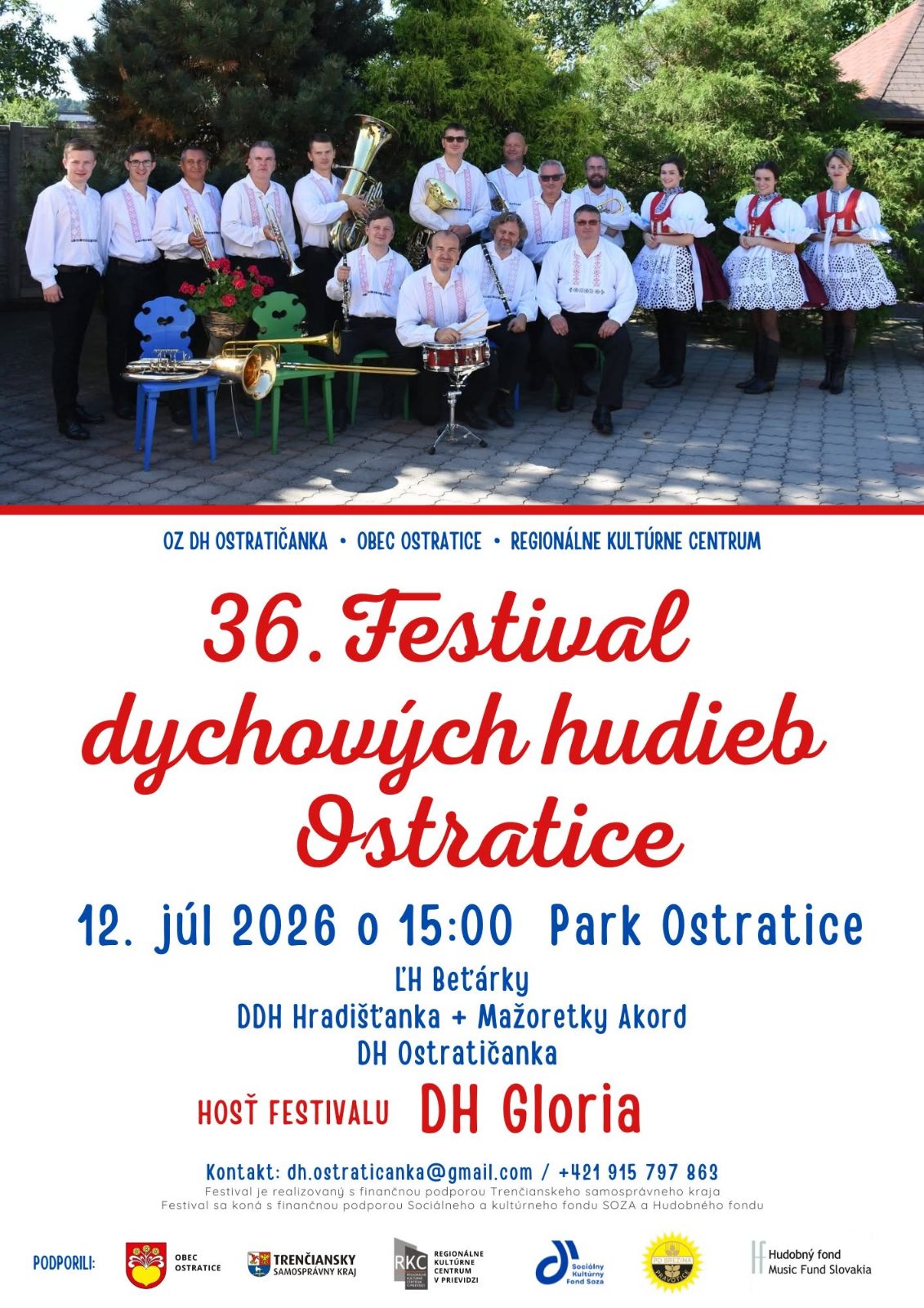 Festival dychových hudieb Ostratice 2026