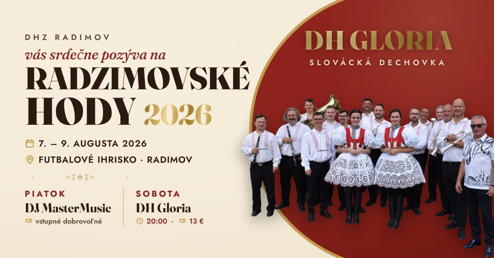 Radzimovské hody 2026, DH Gloria