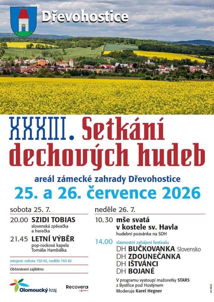 XXXIII. Setkání dechových hudeb Dřevohostice