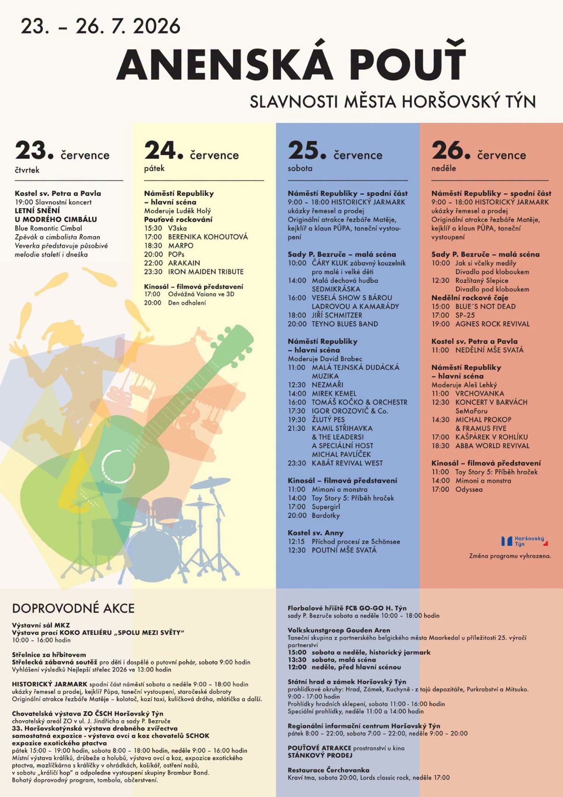 Koncert Budvarky na Anenské pouti