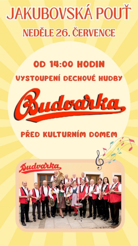Jakubovská pouť, koncert Budvarky