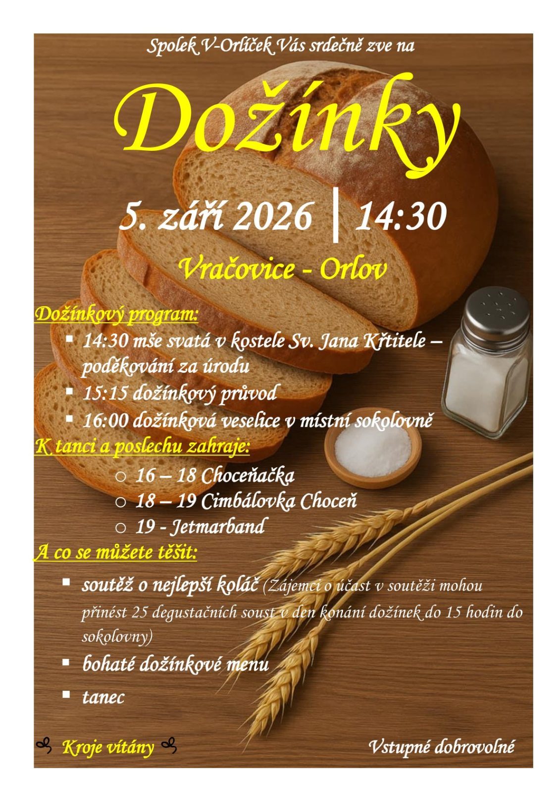 Dožínky Vračovice 2026