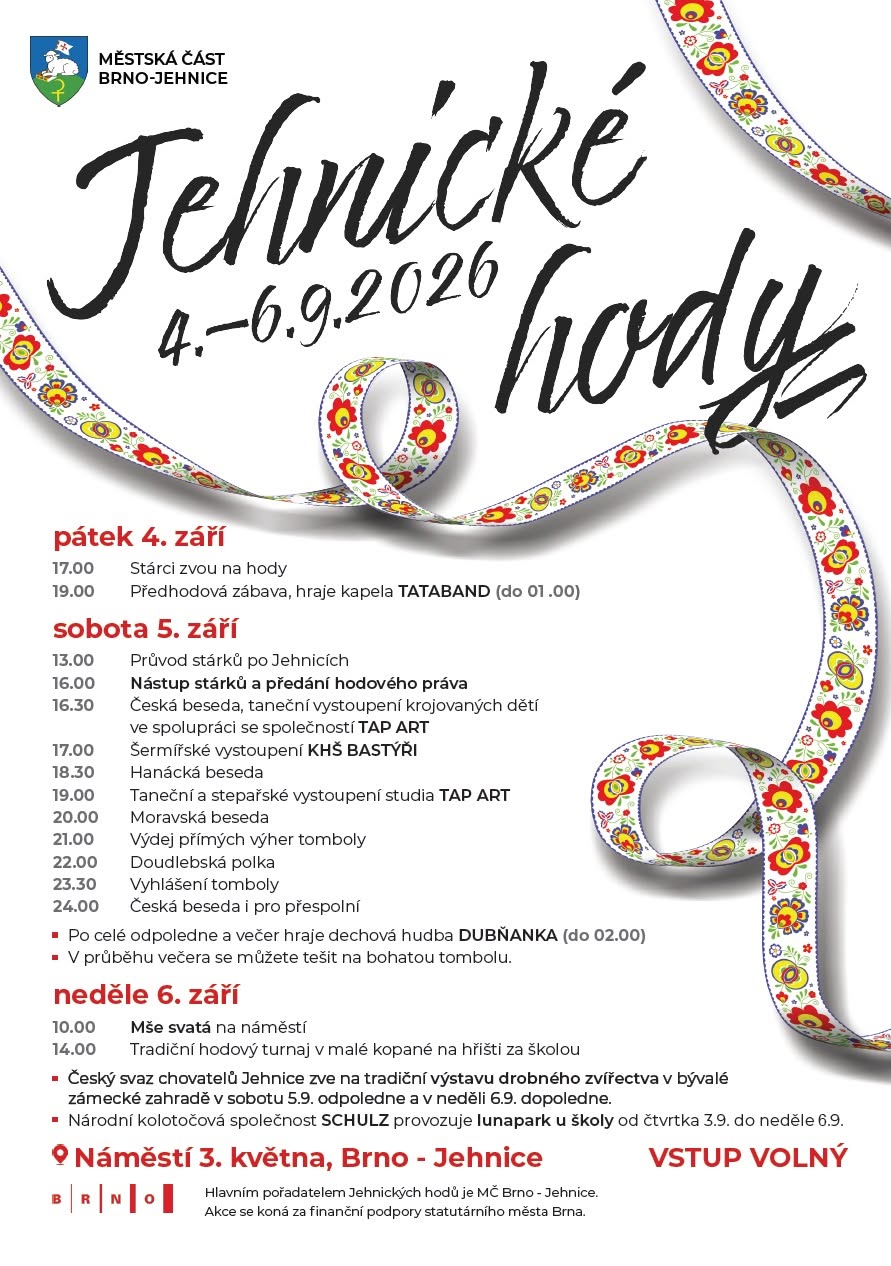 Jehnické hody 2026