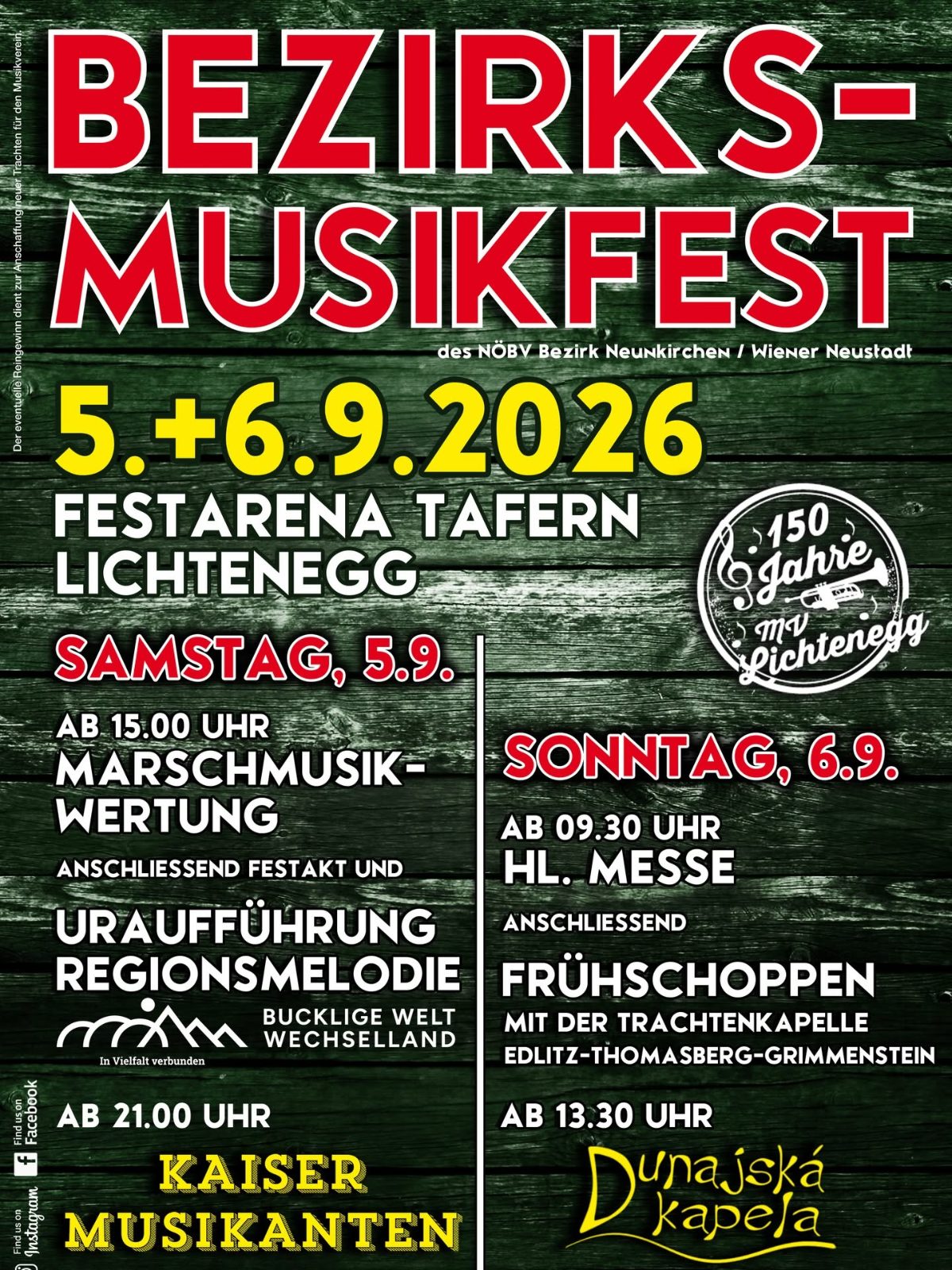 Bezirks-musikfest Lichtenegg 2026