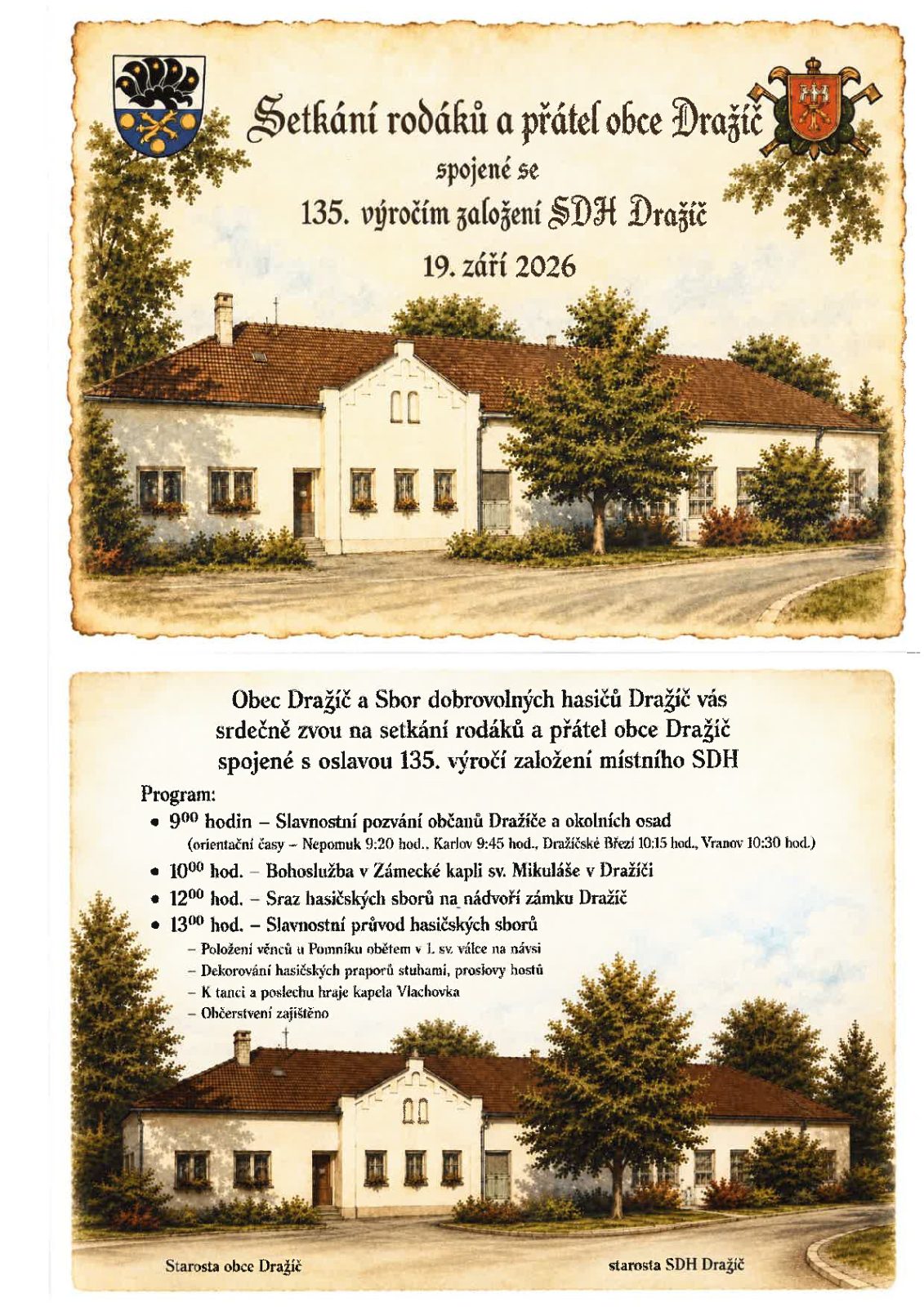 135. výročí založení SDH Dražíč