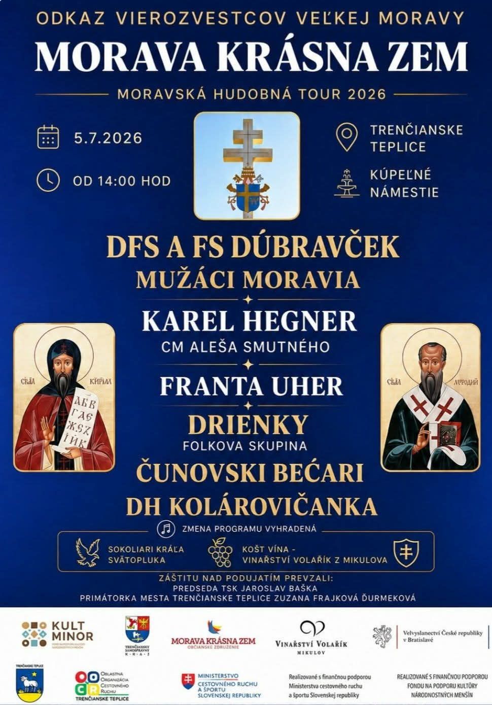 Morava krásná zem tour 2026