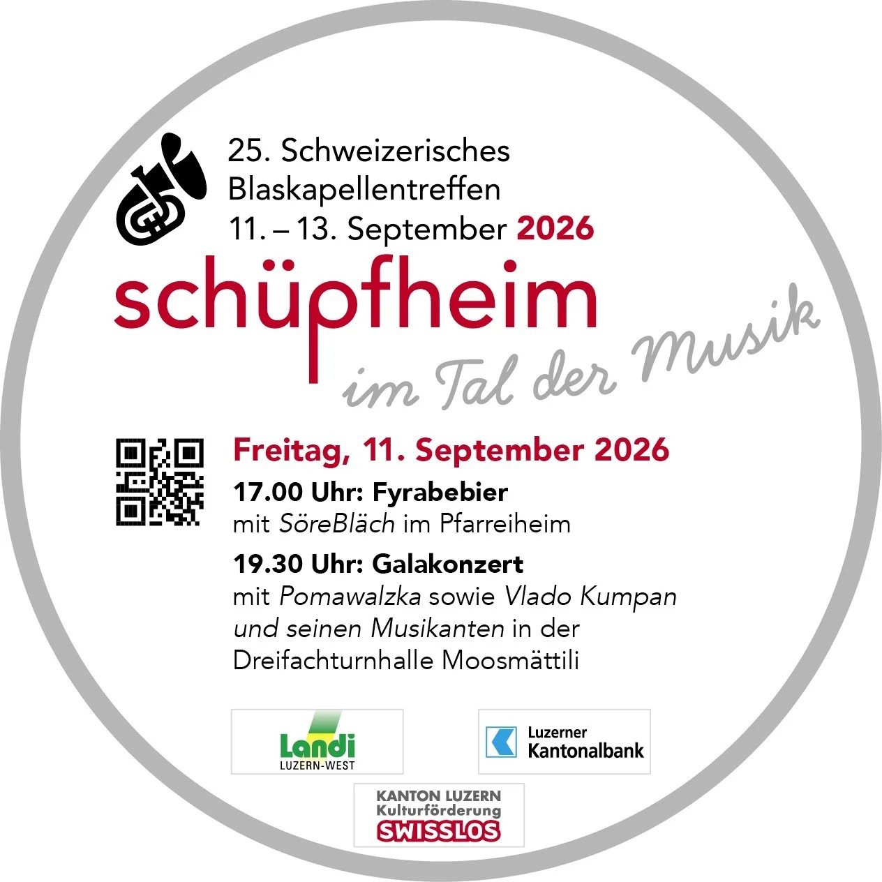 Schweizerisches Blaskapellentreffen (11. 9. 2026)