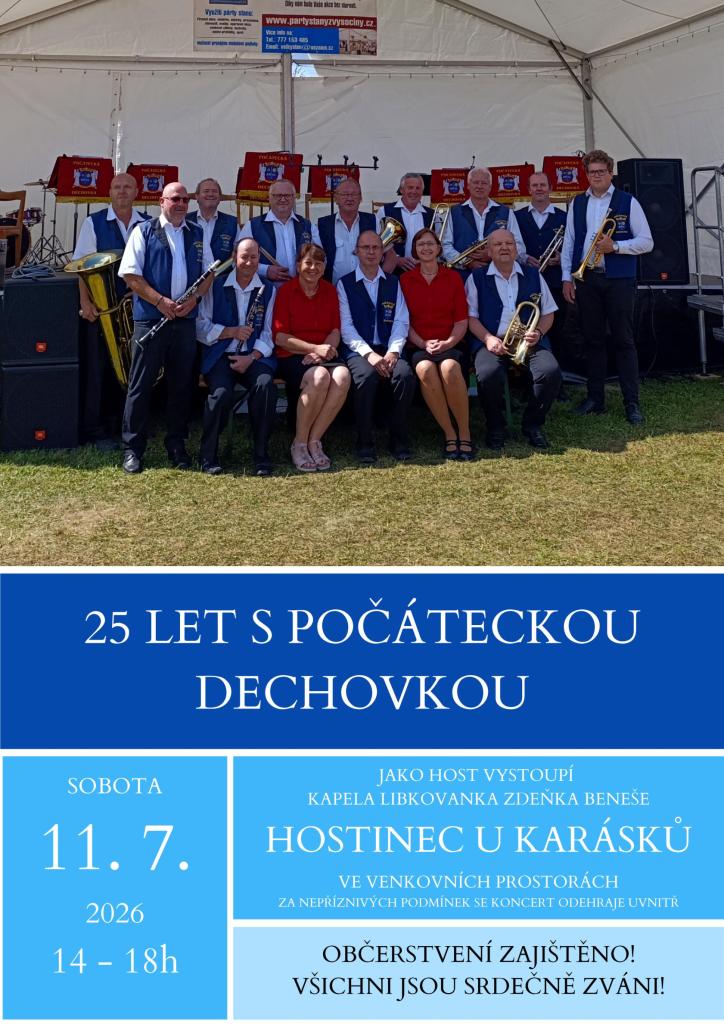 Oslavy 25 let Počátecké dechovky