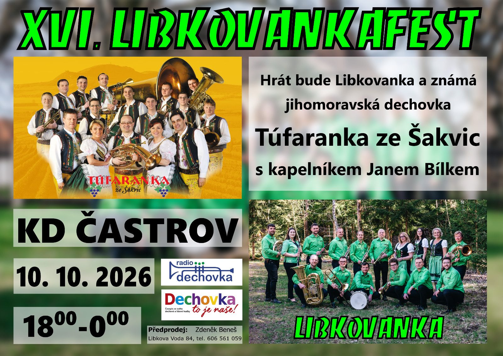 16. Libkovankafest, Častrov 2026