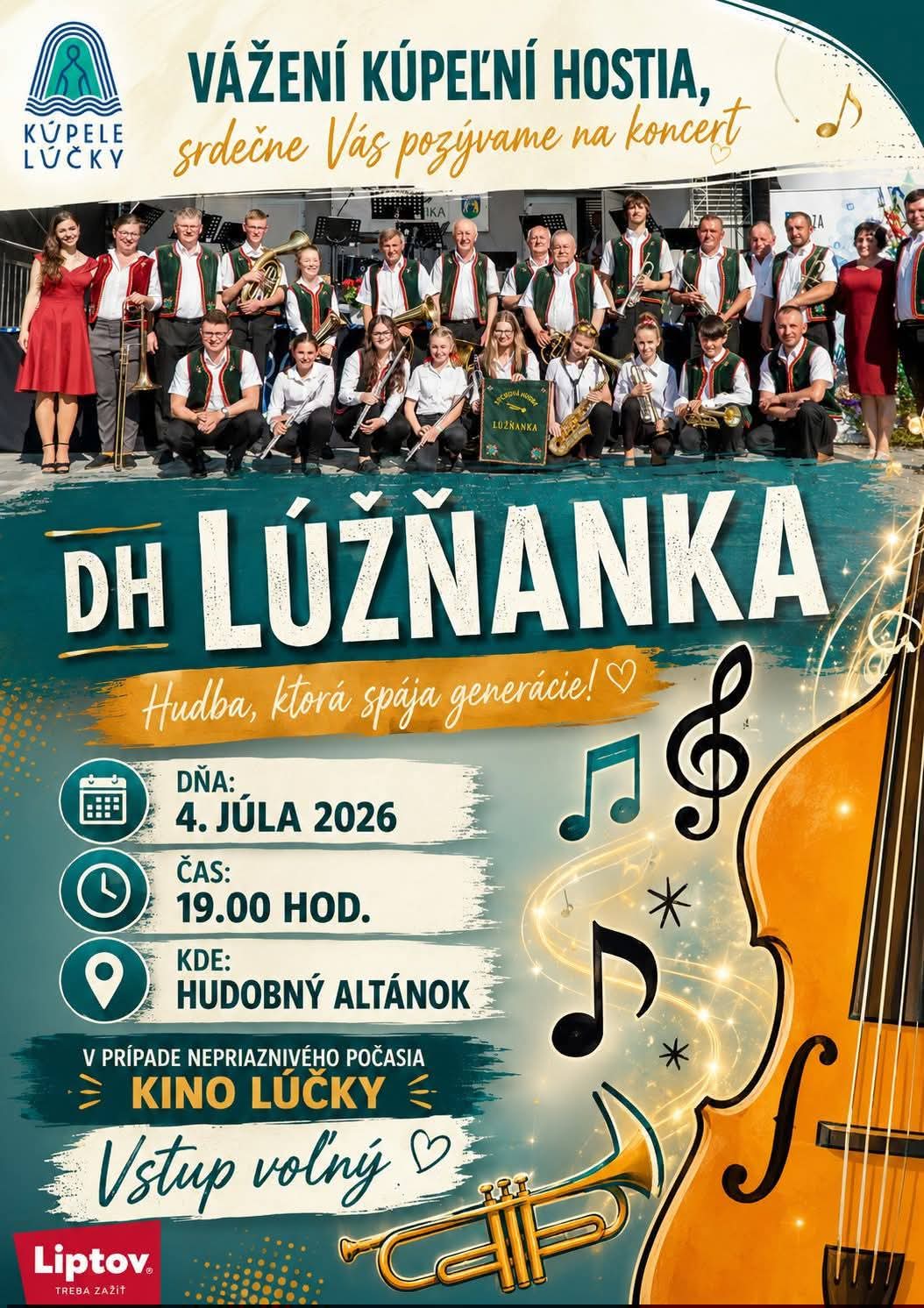 Koncert v Kúpeľoch Lúčky