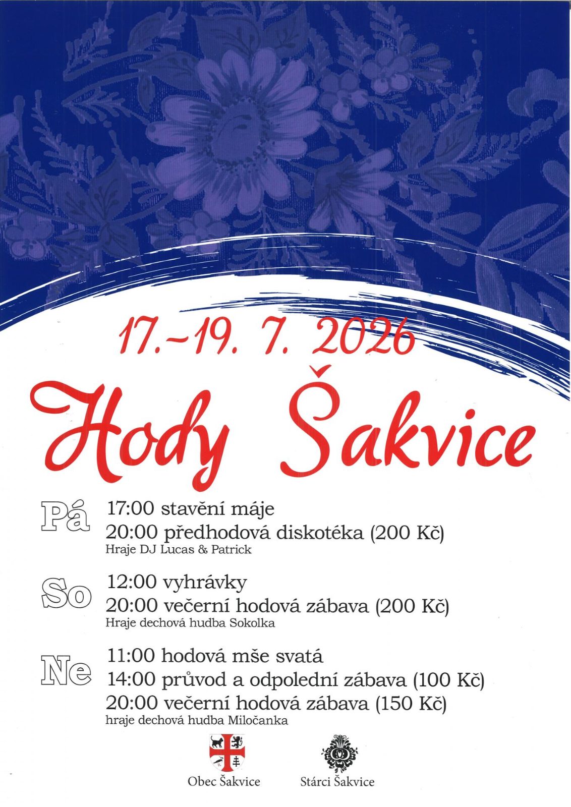 Hody Šakvice 2026, neděle