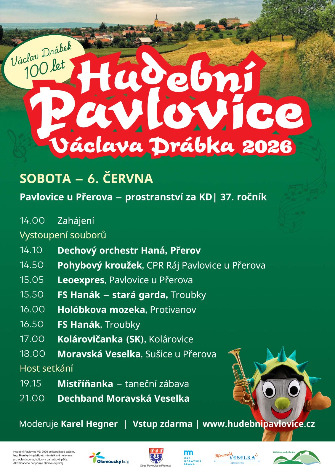Hudební Pavlovice Václava Drábka 2026