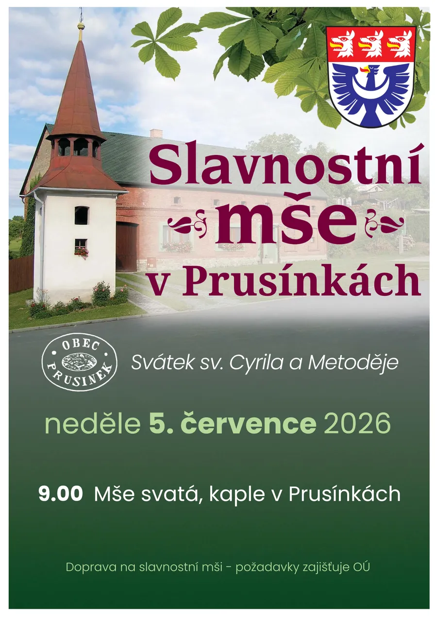 Slavnostní mše svatá v Prusínkách