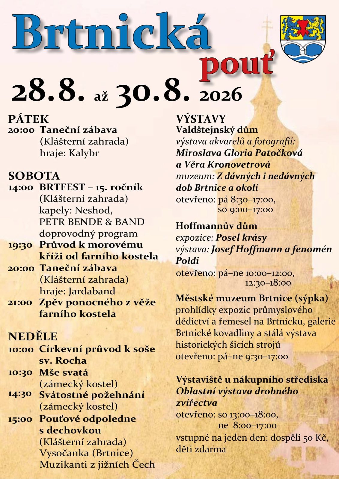 Brtnická pouť 2026
