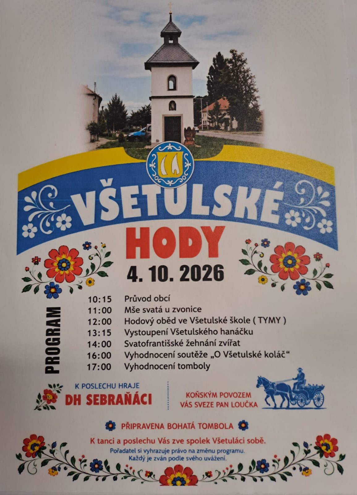 Všetulské hody 2026