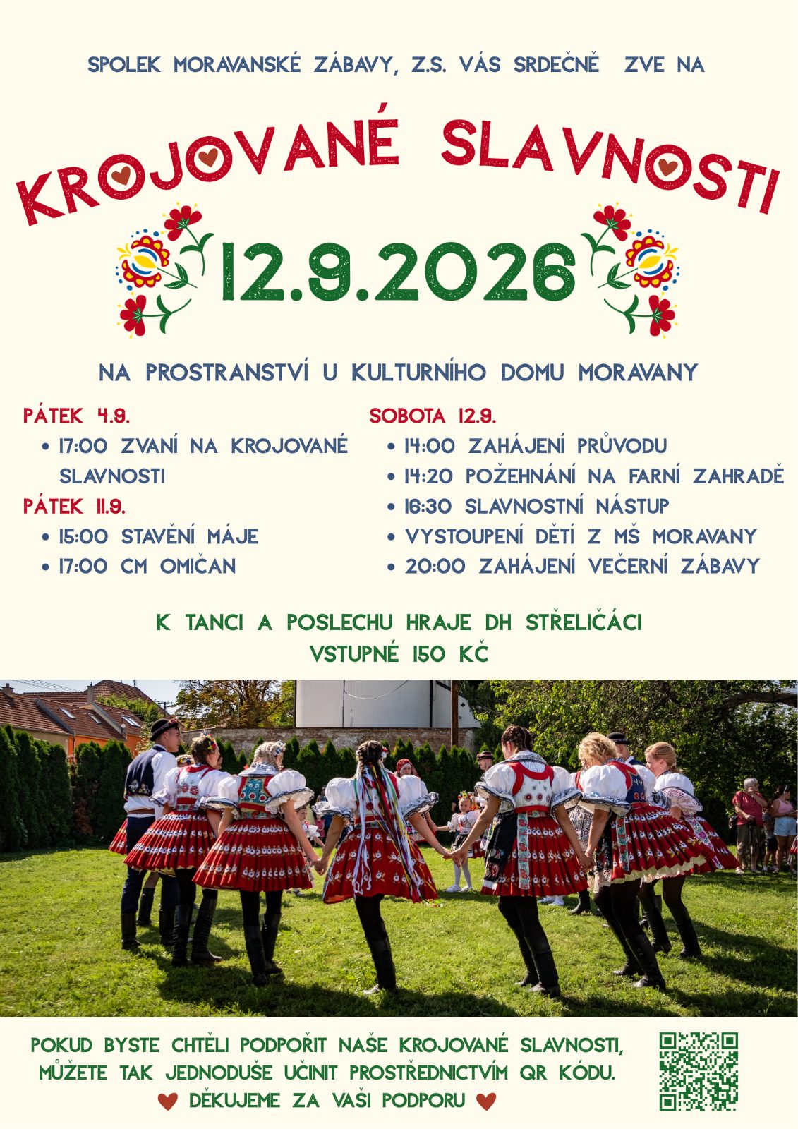 Krojované slavnosti Moravany 2026