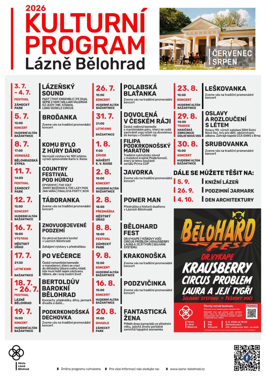 Promenádní koncert v Lázních Bělohrad