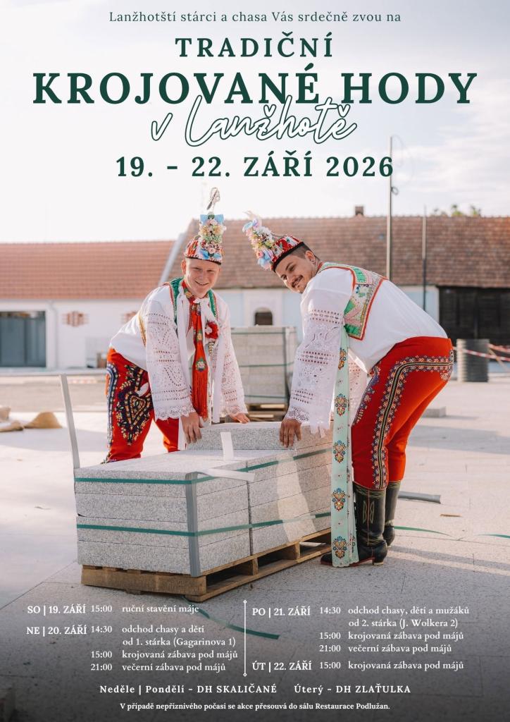 Krojované hody 19.–22. 9. 2026, Lanžhot